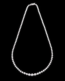 9.97 ct. Diamond 14K Gold Necklace w/ Paperwork
