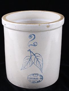Early 1900's Red Wing 2 Gallon Pottery Crock