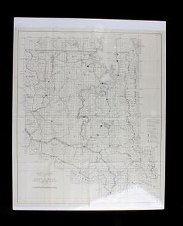 Montana Indian Reservation Map Flathead Lake 1939