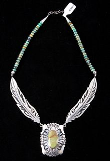 Navajo T&R Singer Royston Turquoise Necklace