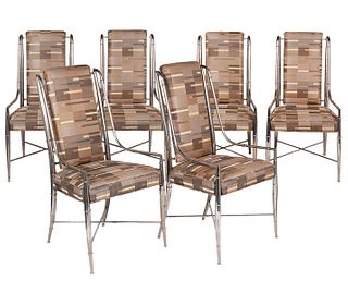 Set of 6 Mastercraft Nickel Plated Chairs