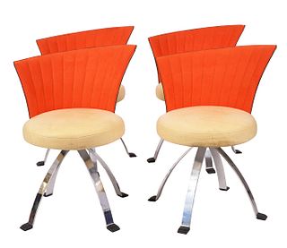 4 Saporiti Italia Asymetrical Chairs