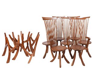 Jeffrey Greene Unique Table & 7 Chairs