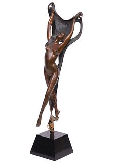 Angelo Basso 'Daphne' Bronze Figurine
