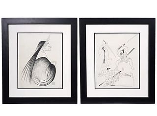 2 Al Hirschfeld Signed Lithograph Prints
