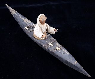 Eskimo Model Kayak circa 1900