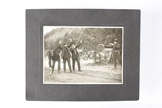 Original Staged Fugitive Arrest Photograph c. 1915
