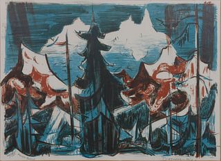 Werner Drewes
(American/German, 1899-1985)
Mont Blanc, 1952
