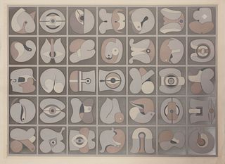 Takeshi Kawashima
(Japanese, b. 1930)
Silver and Gray and Untitled