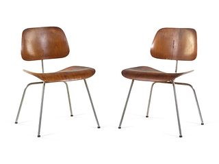 Charles and Ray Eames
(American, 1907-1978 | American, 1912-1988)
Two DCM Chairs,Herman Miller, USA