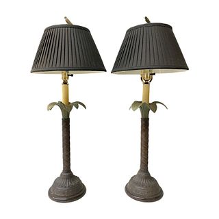 Pair Of Palm Trees Lamps