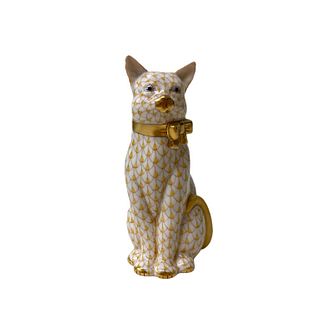 Herend Hand Painted Porcelain Cat