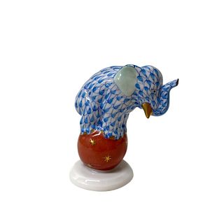 Herend Hand Painted Porcelain Elephant