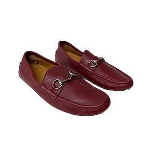 Gucci Red Leather Men's Loafer