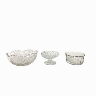 (3) Miscellaneous Crystal Bowls
