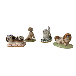 (4) Collection Of Dog Figurines
