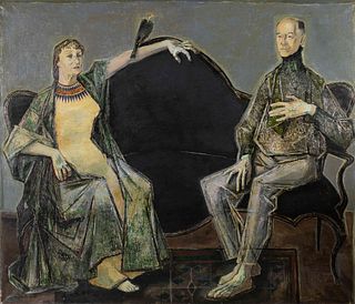 Edouard-Georges Mac-Avoy
(French, 1905-1991)
Portrait of Marcel and Elise Jouhandeau, 1957