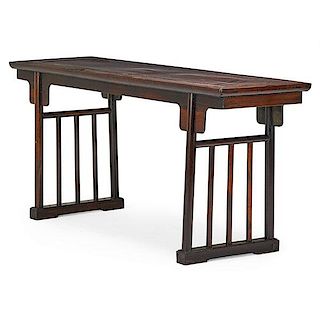 CHINESE HARDWOOD PAINTER'S TABLE