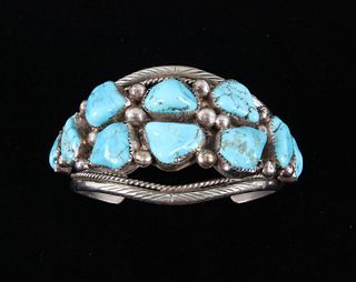 Navajo Tommy Moore Sleeping Beauty Bracelet