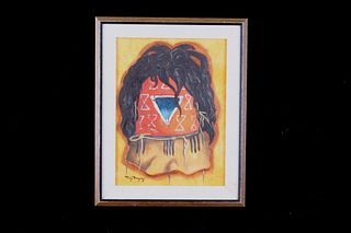 Original Navajo Painting on Canvas by Tony Begay