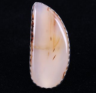 Navajo Montana Agate Sterling Silver Ring