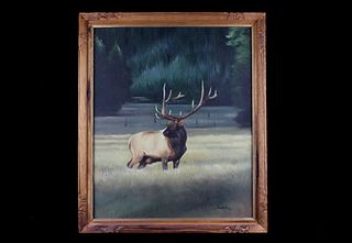 Jim H. Cherry Trophy Bull Elk Original Painting