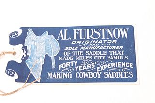 Like New Al. Furstnow Saddle Tag Early 1900"s