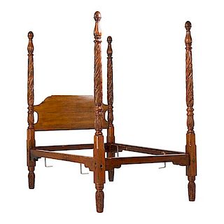 CLASSICAL STYLE MAHOGANY FOUR POST BED