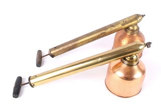 Pair Of Brass & Copper Continuous Sprayer