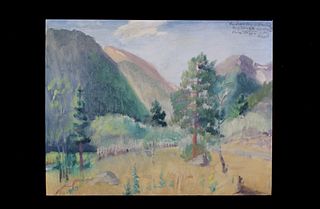 Original Carl Tolpo Endo Valley Oil Painting 1962