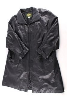 Men's Avanti Real Leather 3/4 Length Black Jacket