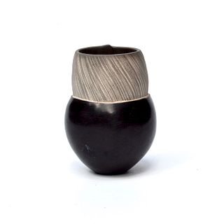 Tiny Pinch Pot with Serrated Striations