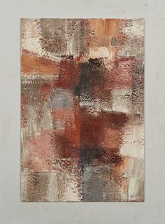 Joseph Alexander Cain, (1920-1980), "Rills," 20th c., casein and polymer on board, signed lower right, laid to board, titled verso,...