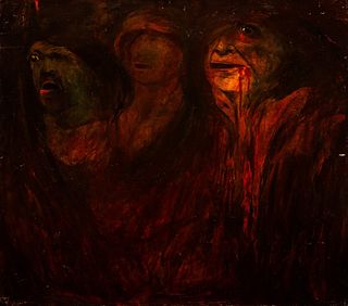 Lorenzo Viani (Viareggio 1882-Lido di Ostia 1936)  - The possessed (miners), 1908 / 09