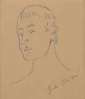 Giorgio de Chirico (Volos 1888-Roma 1978)  - Testa di saggio , 40s