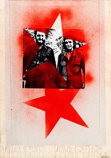Franco Angeli (Roma 1935-1988)  - Viva Che, Viva Fidel, 60's
