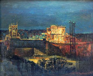Gordon Steele Modern Nightscape Painting