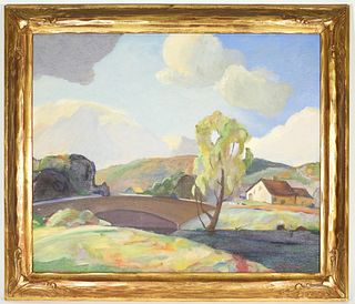 R. D. Willard Impressionist Landscape Painting