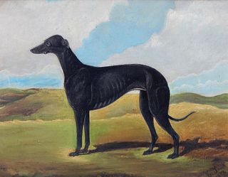 1882 C. Smith English School Prized Dog Painting