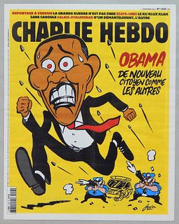 Charlie Hebdo Barack Obama Magazine Cover