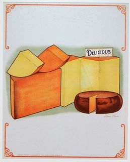 Samuel Reeves Cheese Advertisement Lithograph