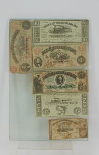 6PC Virginia North Carolina Confederate Currency