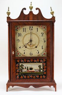 19C Seth Thomas Pillar and Scroll Clock