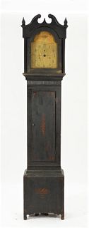 EARLY Seth Thomas Tole Painted Tall Case Clock