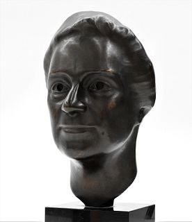 Saxon Barnes Mary Trumbull Adams Bronze Bust