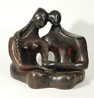 Max Kerlow Mexican Blackware Ceramic Sculpture