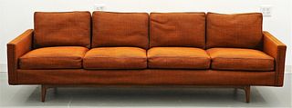 Milo Baughman Thayer Coggin Walnut Couch Sofa
