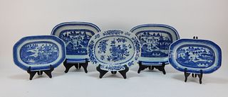 5PC Chinese Canton and Export Porcelain Group
