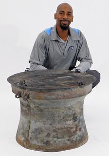 Burmese Dong Son Bronze Heger Type III Drum