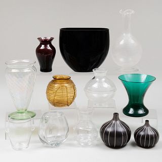 Group of Small Glass Table Articles